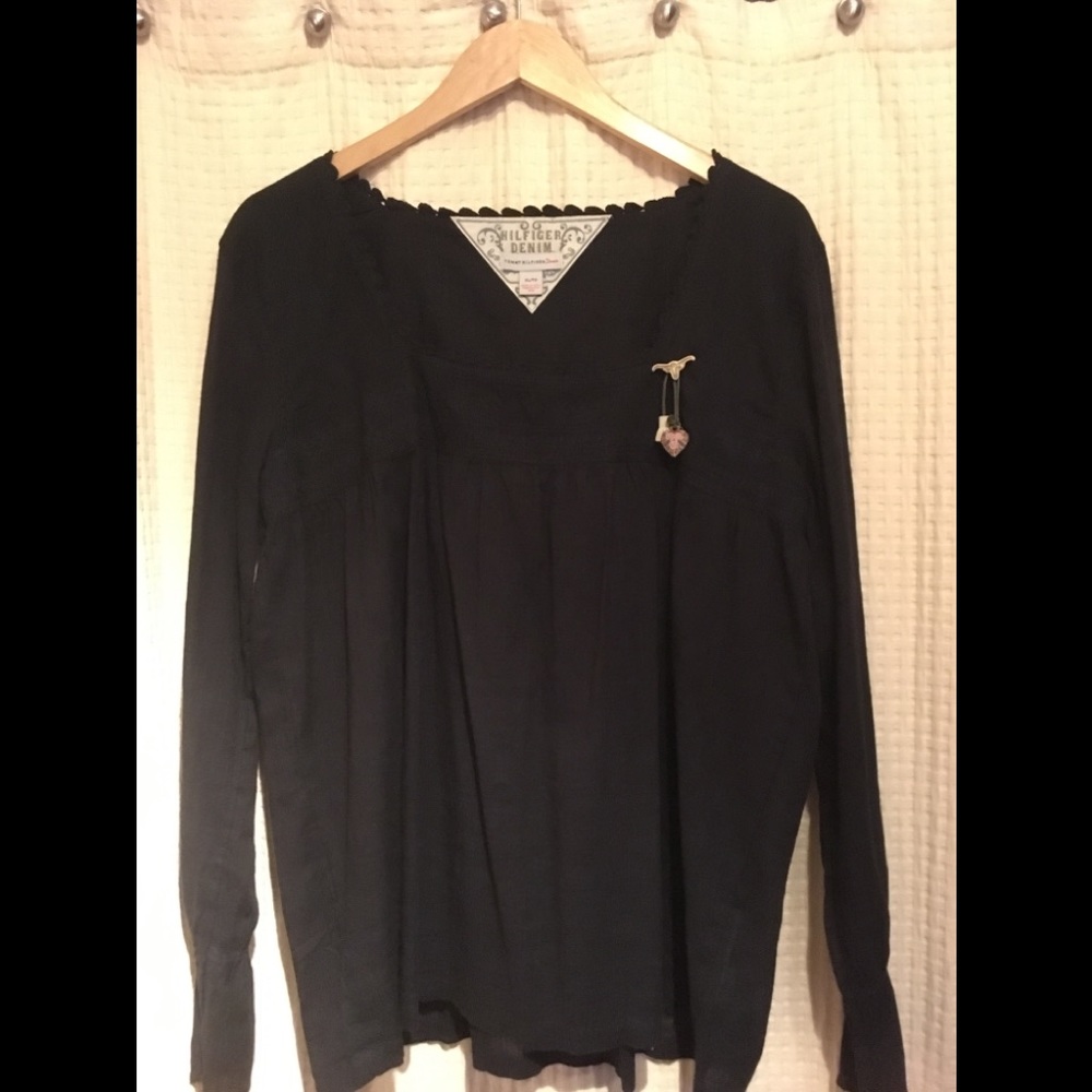 Tommy Hilfiger Denim NWT flowy boho L/S top - XL